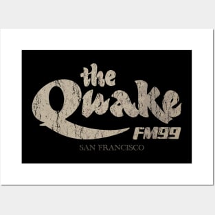 Vintage The Quake FM99 San Francisco Posters and Art
